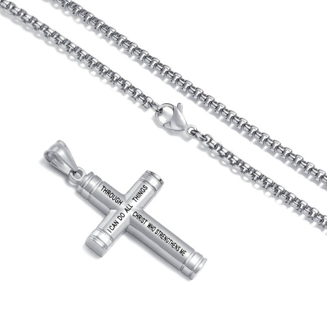 Wholesale Stainless Steel Cross with Scriptures