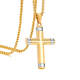 Wholesale Stainless Steel Two Tone Cross Pendant