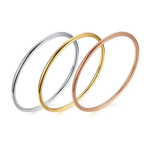 Wholesale Stainless Steel 3mm Round Wire Bangle