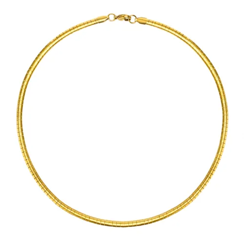 Wholesale Stainless Steel Flat Snake Chain Collar