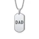 Wholesale Stainless Steel Engraved Dad Dog Tag Necklace