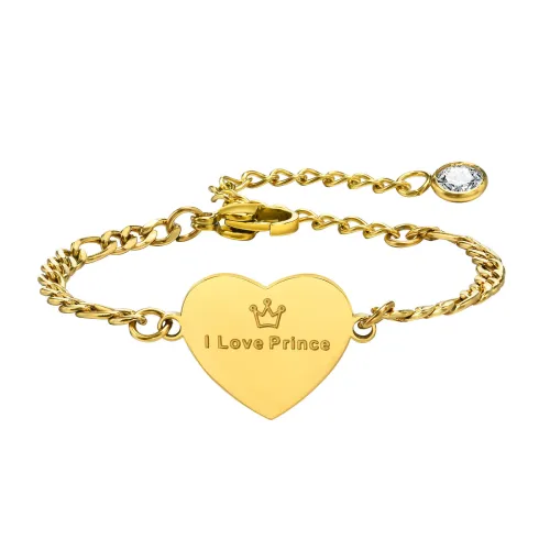 Wholesale Stainless Steel 'I Love Prince' Heart Bracelet
