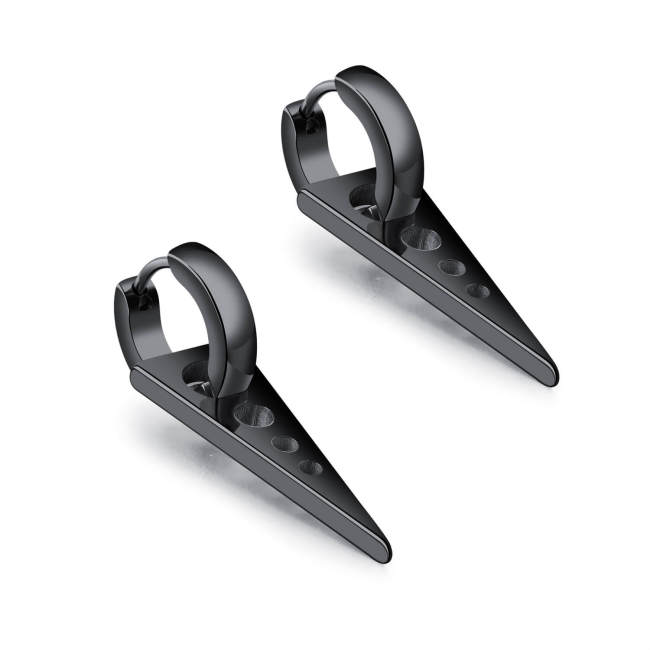 Wholesale Stainless Steel Inverted Triangle Hoop Earrings