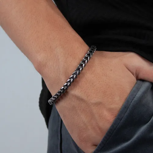 Wholesale Stainless Steel Vintage Skull Bracelet for Men