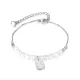 Wholesale Stainless Steel Women Good Luck Tag Bracelet