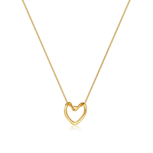 Wholesale Stainless Steel Twisted Open Heart Pendant