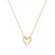 Wholesale Stainless Steel Twisted Open Heart Pendant