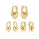 Wholesale Stainless Steel Women Heart Star Hoop Earrings