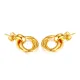 Wholeale Stainless Steel Interlocking Circle Stud Earrings