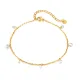 Wholesale Stainless Steel CZ Drop Anklet