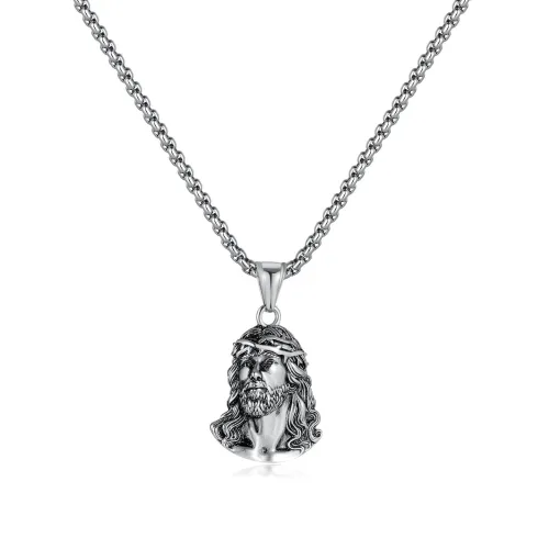 Wholesale Stainless Steel Vintage Mens Portrait Pendant