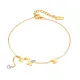 Wholesale Stainless Steel CZ Butterfly Anklet