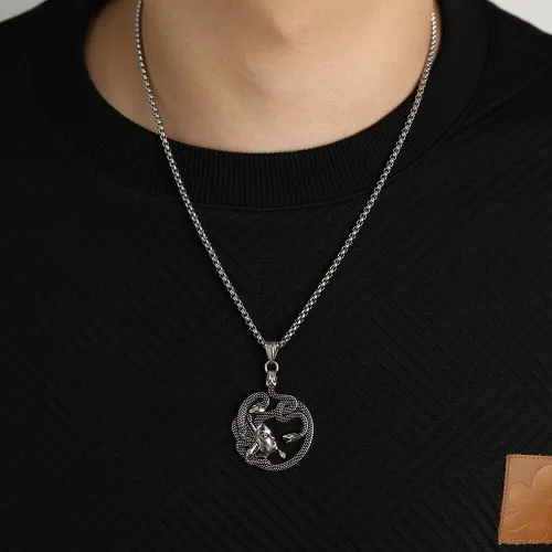 Wholesale Stainless Steel Hip Hop Medusa Pendant