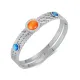 Wholesale Natural Stone Stainless Steel Bangle