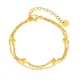 Wholesale Stainless Steel Octagonal-cut Bead Chain Bracelet