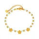 Wholesale Stainless Steel Star Beaded Bracelet