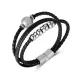 Wholesale Stainless Steel Multiple Leather Bracelet with Beads