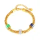 Wholesale Stainless Steel New Design Enamel Bead Bracelet