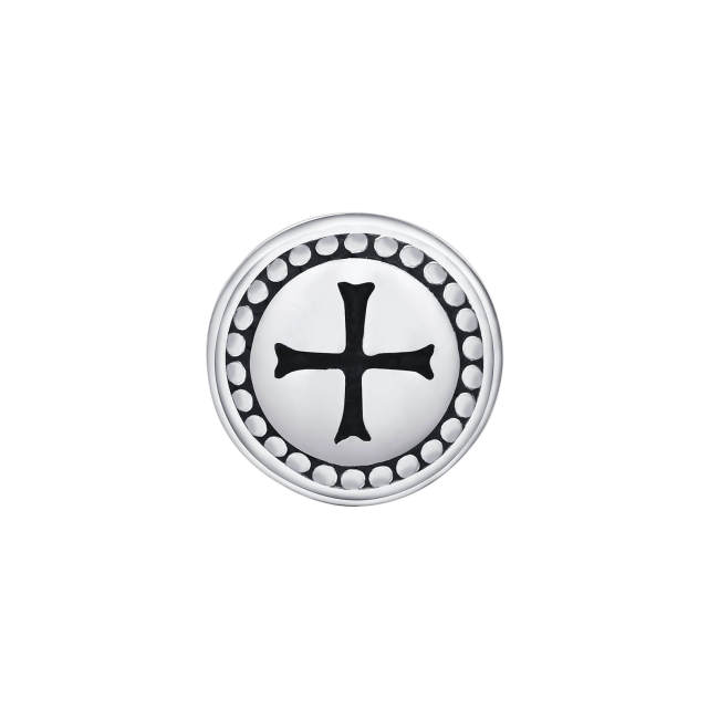 Wholesale Stainless Steel Cross Circle Stud Earring for Men