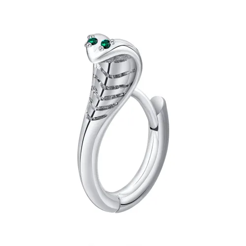 Wholesale Stainless Steel Cobra Snake Huggie Earrings