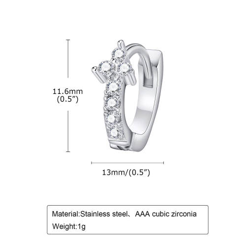 Wholesale Stainless Steel and Zirconia Earrings