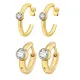 Wholesale Stainless Steel 18k Gold Earring
