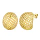 Wholesale Stainless Steel Women Mesh Hoop Earrings