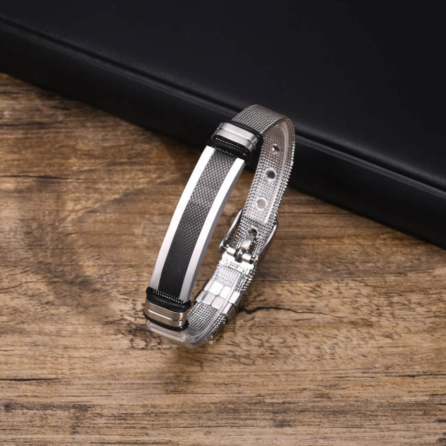 Wholesale Stainless Steel Mesh Belt Buckle Bracelet