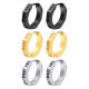 Wholesale Stainless Steel Viking Geometric Huggie Earrings