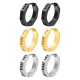 Wholesale Stainless Steel Viking Geometric Huggie Earrings