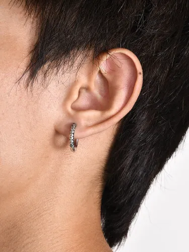 Wholesale Stainless Steel Punk Daisy Huggie Earring