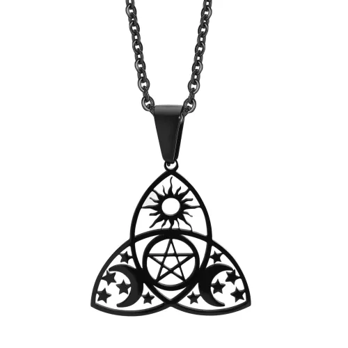 Wholesale Stainless Steel Star Moon Sun Pendant