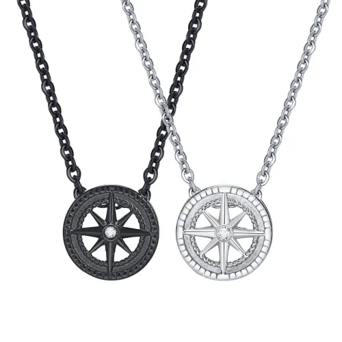 Wholesale Stainless Steel Octomom Zirconia Necklace
