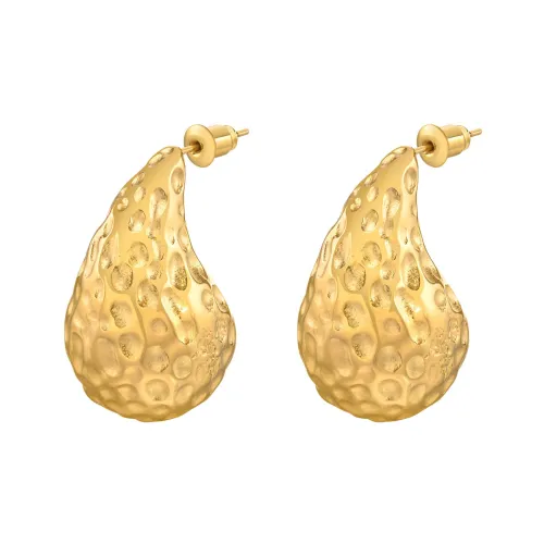 Wholesale Stainless Steel Hammered Drop Earrings