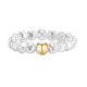 Wholesale Two Tone Imitation Pearl Beaded Ring