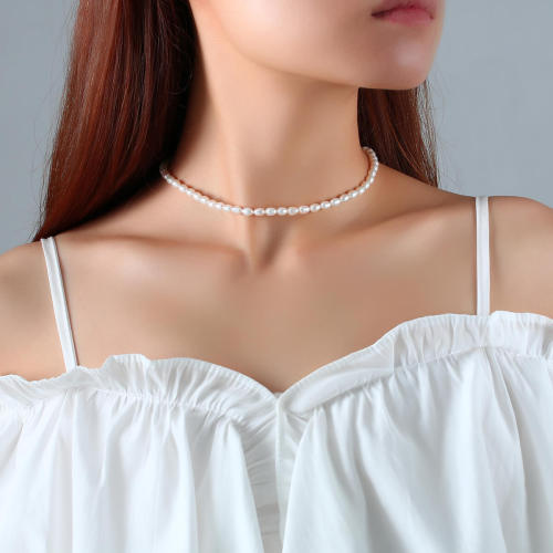 Wholesale Womens Elegant Collar Pearl Necklace