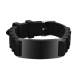 Wholesale Stainless Steel Engravable Silicone Bracelet