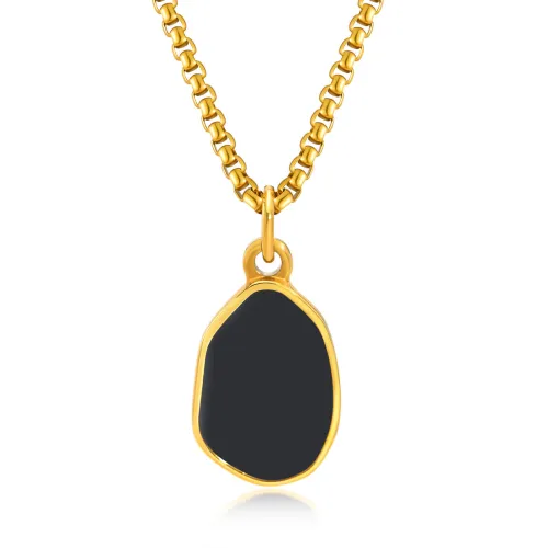 Wholesale Stainless Steel Irregular Oval Drop Pendant