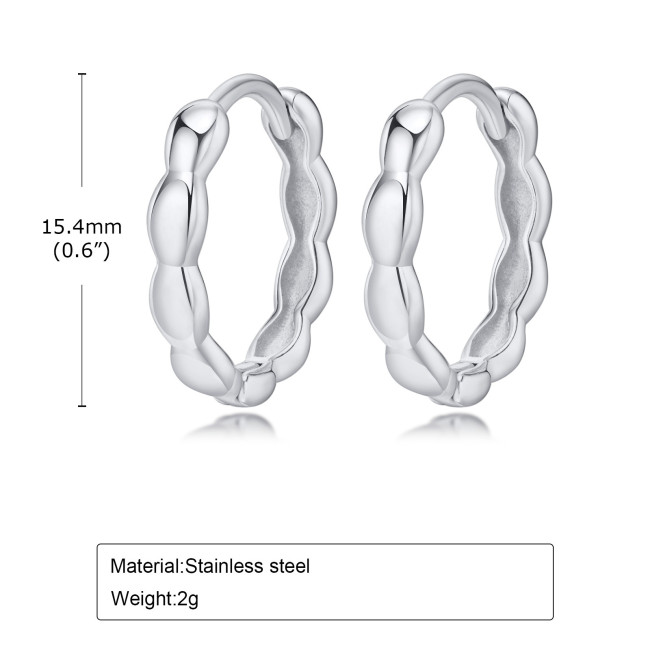 Wholesale Stainless Steel New Style Hoop Earrings