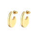 Wholesale Stainless Steel 18K Gold Plated Earring