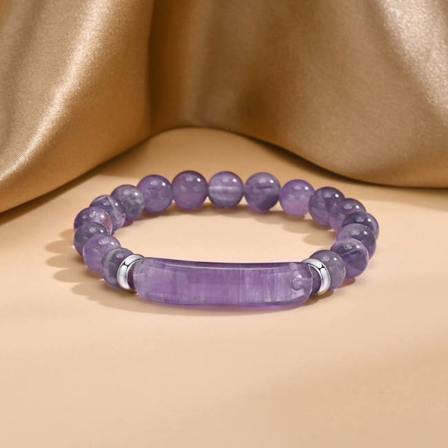 Wholesale Amethyst Beaded Women Bracelet