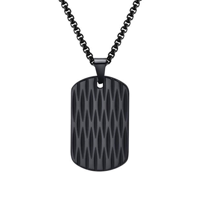 Wholesale Stainless Steel Textured Dog tag Pendant