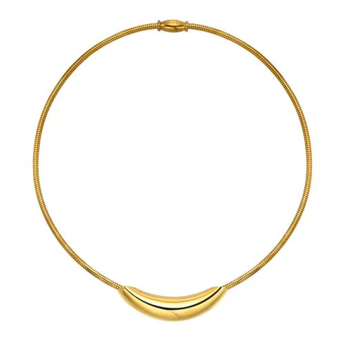 Wholesale Stainless Steel Simple Collar Choker Women Necklace