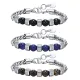 Wholesale Stainless Steel Spiga Wheat Chain Necklace with Beads
