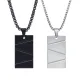 Wholesale Stainless Steel Geometric Design Dog Tag Pendant