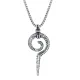Wholesale Stainless Steel Punk Totem Snake Scepter Pendant