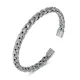 Wholesale Stainless Steel Braided Twist Open Bangle