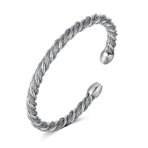 Wholseale Stainless Steel Twisted Bangle