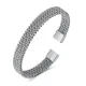 Wholesale Stainless Steel Mesh Open Bangle for Women