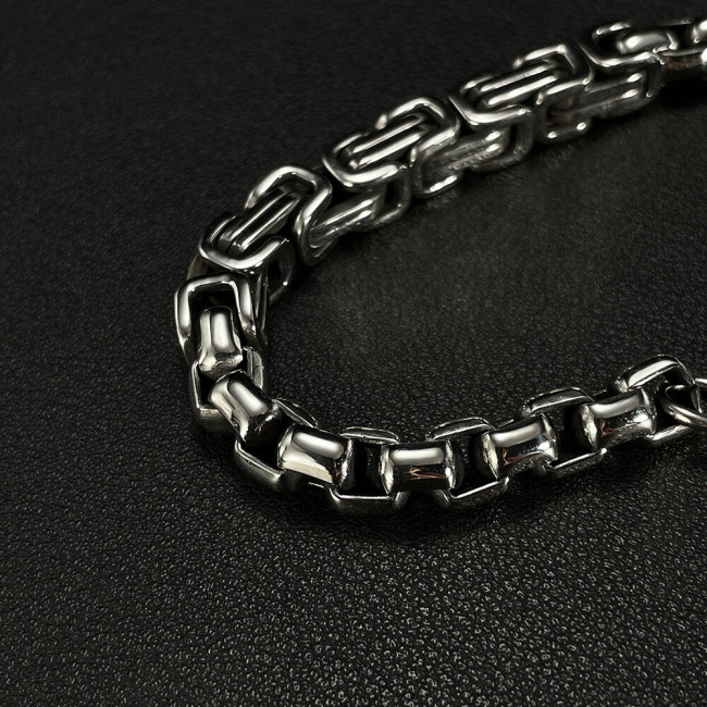 Wholesale Stainless Steel Byzantine & Box Chain Bracelet